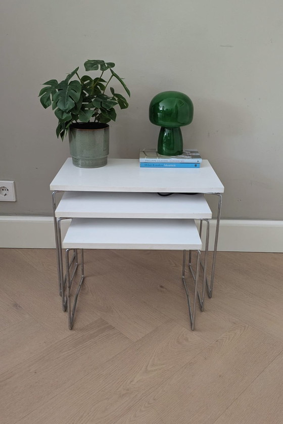 Image 1 of Vintage mimiset, nesting tables, Brabantia 
