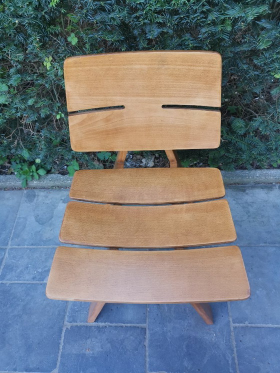 Image 1 of 4x Holzstuhl von Hans Anliker für Horgen Glarus