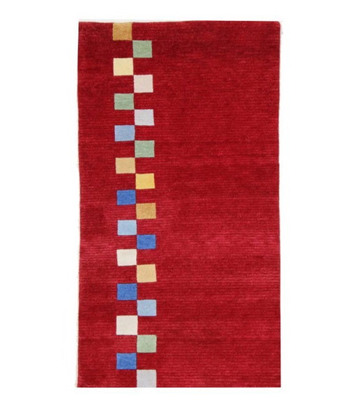 Modern Designer Handgeknoopt Wollen Vloerkleed Nieuw & Ongebruikt 173 x 91 cm