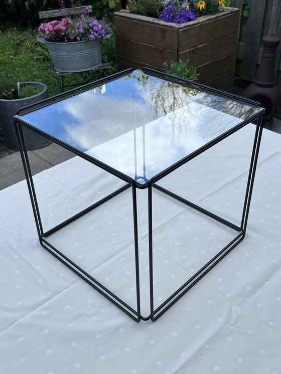 Image 1 of Tables d'appoint Cube Design Isocele (3) - Design Max Sauze - années 1970