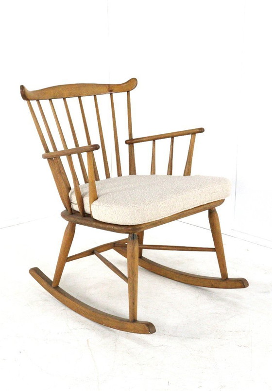 Image 1 of Børge Mogensen for FDB Møbler rocking chair armchair vintage