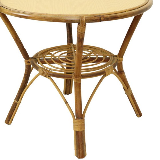 Image 1 of Set vintage di sedie in rattan Poltrone Boho