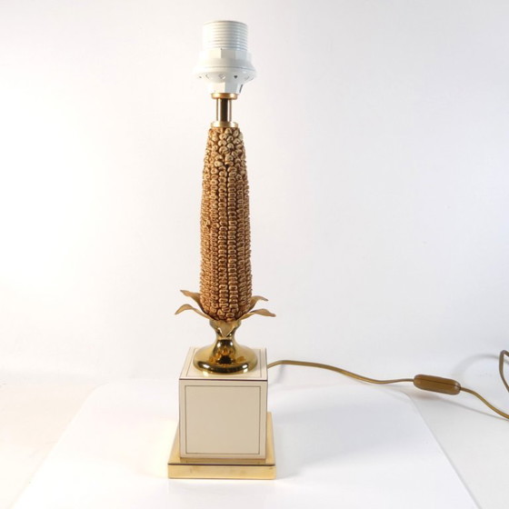 Vintage French Table lamp Le Dauphin "Maizieres" Hollywood Regency Style – Metal, Ceramic (photo 4 of 8)