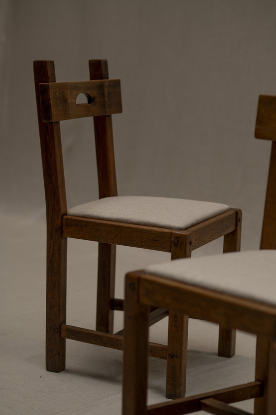 Image 1 of Brutalist Dining Chair Set