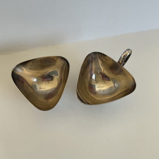 Image 1 of Sucre et pot à lait GERO 1960s Plaqué argent