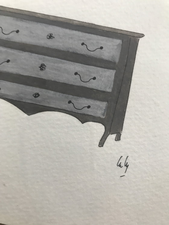 Image 1 of Aquarelles Meubles Laly