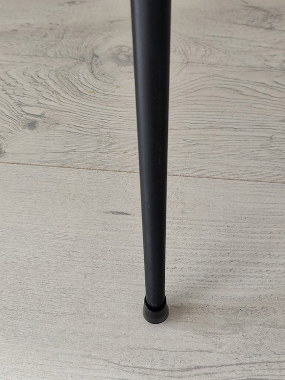 Image 1 of Antique side table in glass and metal