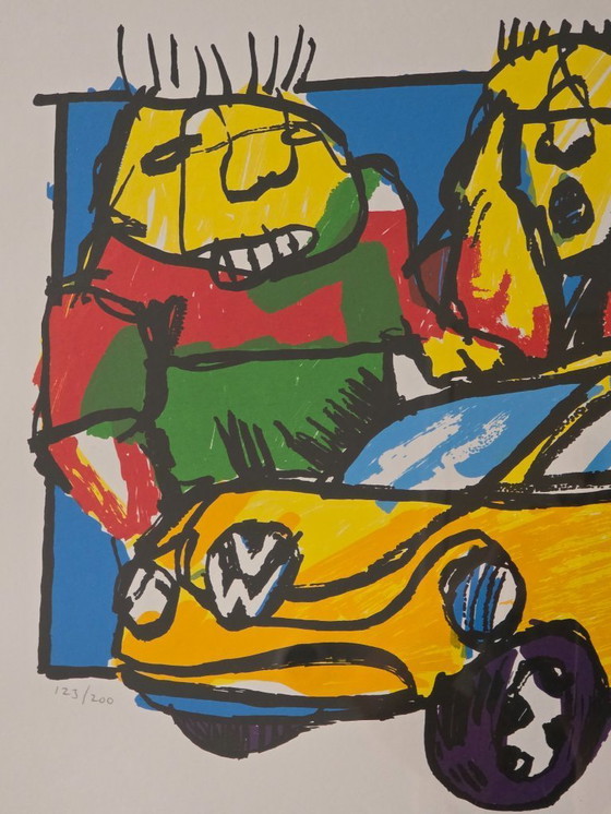 Image 1 of Herman Brood - Beetle Volkswagen - 123/200 - Hand signed