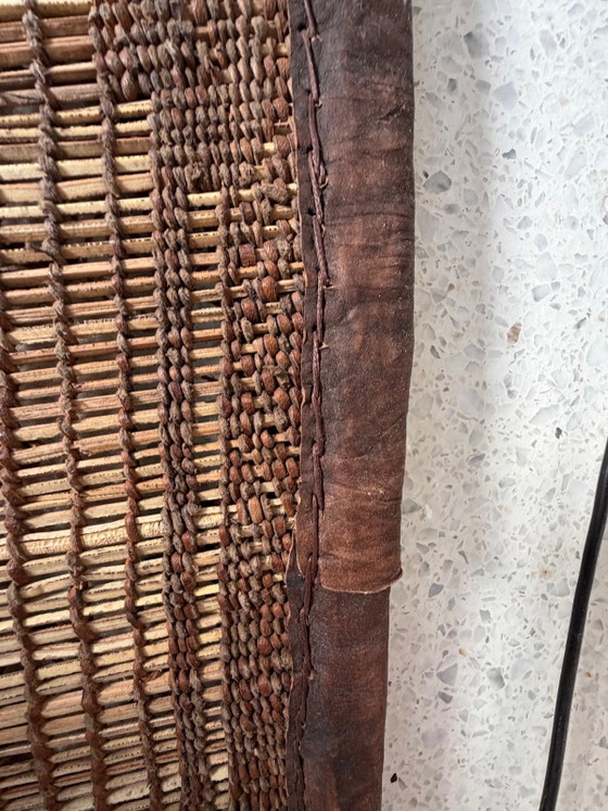 Tappeto Tuareg in pelle, canna e rattan, grande – Tappeti, Bamboo, Leather (photo 9 of 13)