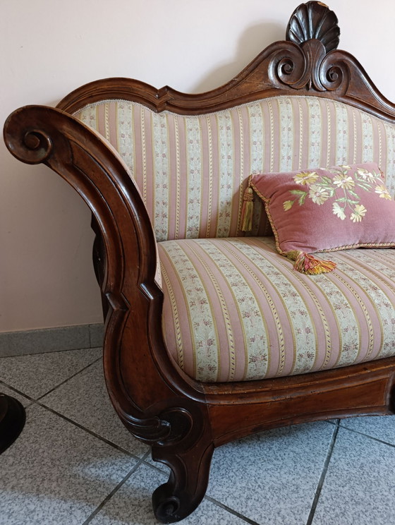 Divano Stile Luigi Filippo – Divani 2 posti, Legno (photo 3 of 5)