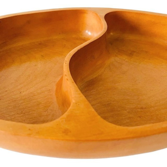 Image 1 of Ciotola per antipasti in legno di teak ovale