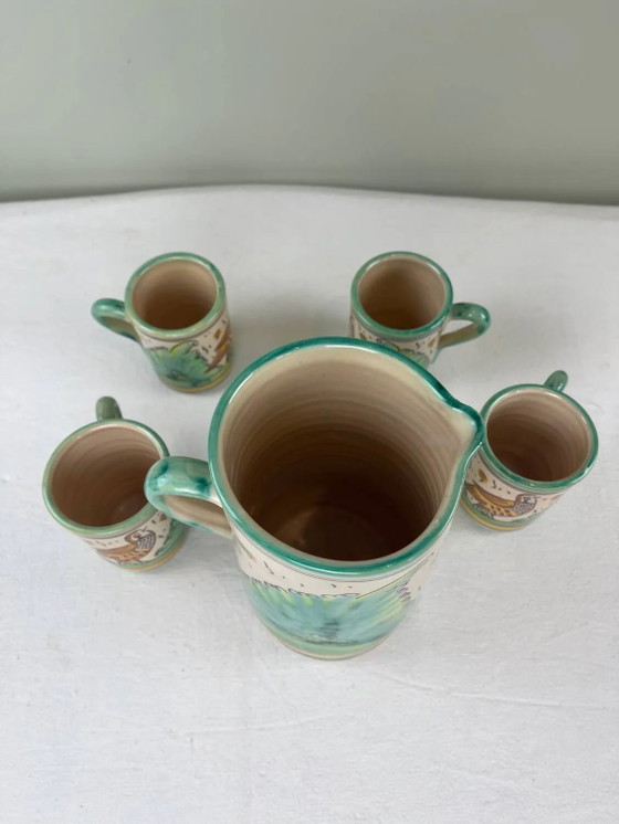 Verziertes Keramikgeschirr – Gläser & Karaffe, Porcelain (photo 5 of 9)