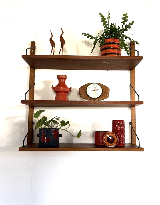 Image 1 of Sistema a parete vintage in teak, Poul Cadovius '60