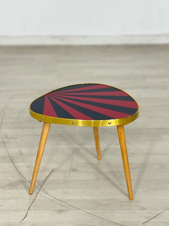 Image 1 of Tavolo vintage a forma di rene, portavasi, tavolino laterale, contenitore, Mid Century Modern