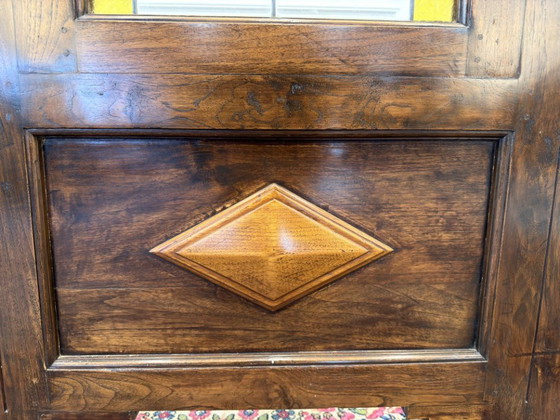 English Colonial Stained Glass Room Screen – Metal (photo 15 of 15)