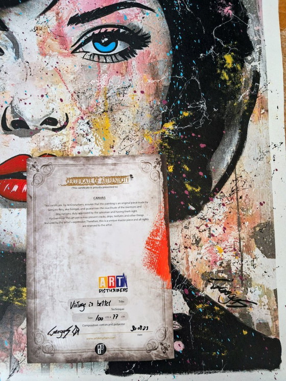 Image 1 of GONGAS - Vintage is better - Artist canvas