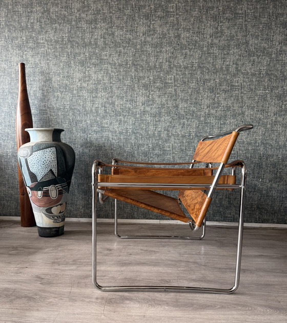 Image 1 of Chaise Wassily vintage, design de Marcel Breuer, produite par Fasem