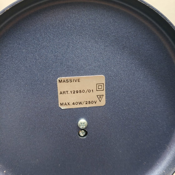 Image 1 of Lampe de bureau postmoderne de Massive – Bleu et noir – Années 1990