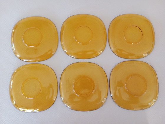 Image 1 of Coppe da dessert in ambra Vereco (Francia)