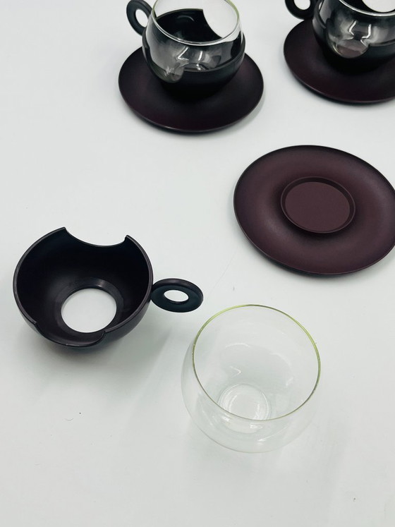 Image 1 of Set of 5 Pop Cups with Donut Handles – Dutch Design – 1970