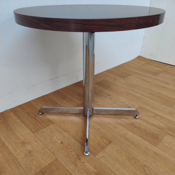 Image 1 of Vintage round Mid Century dining table kitchen table