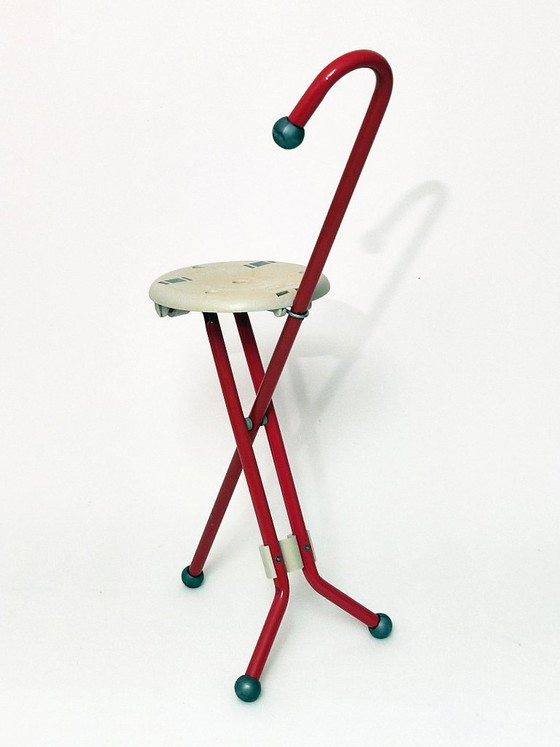 Tabouret Ivan Loss Italie – Ivan Loss voor Centroform, Plastic, Metal, Vintage (photo 4 of 14)