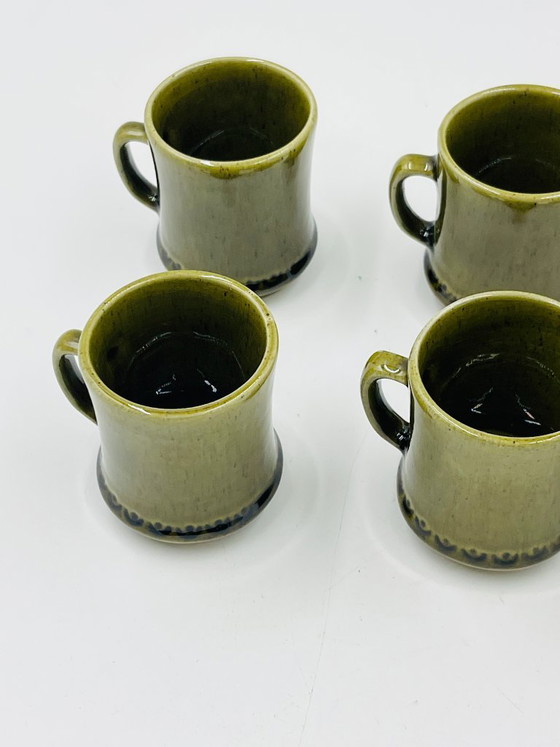 Image 1 of Set 6 Tazzine Espresso Deco Hälsingborg Bari 15/1 Oliva