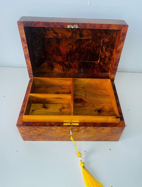 Magnifico e ampio portagioie in radica di tuia – Lavorazione artigianale di lusso – Oggetti decorativi, Wood (photo 12 of 16)