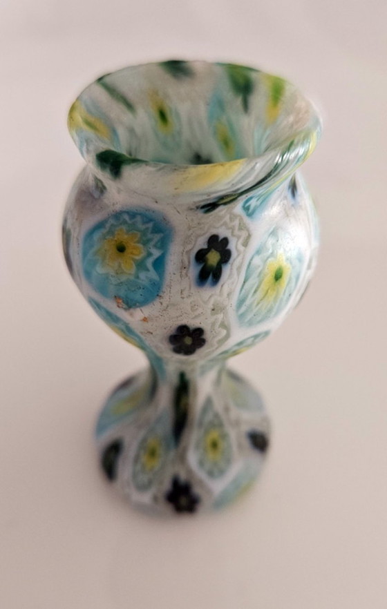Small Murano Glass Vase – Murrine Millefiori – Mid-20th Century (photo 3 of 6)