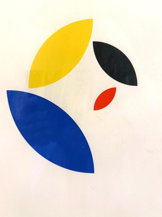Image 1 of Anton Stankowski – Conjunto de tres pruebas artísticas de geometría abstracta - Serigrafías (1993)