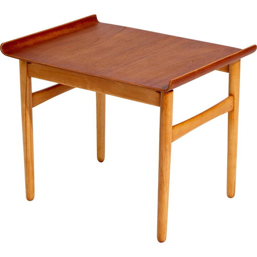 Mesa de centro MK9015, modelo vintage Fh1937, diseñada por Hans J. Wegner para Fritz Hansen en la década de 1940.