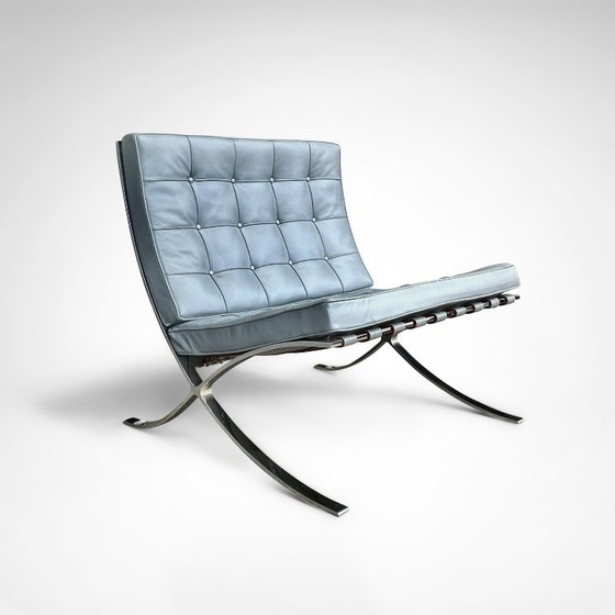 Image 1 of Barcelona loungestoel MR90 van Mies van der Rohe voor Knoll, jaren 80.