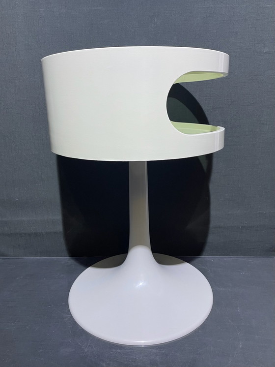 Image 1 of Vintage Designmeubel Space Age Luna Opal Möbel Origineel weiß rund