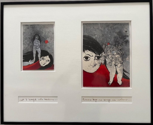 Gouaches Ans Wortel (diptych)