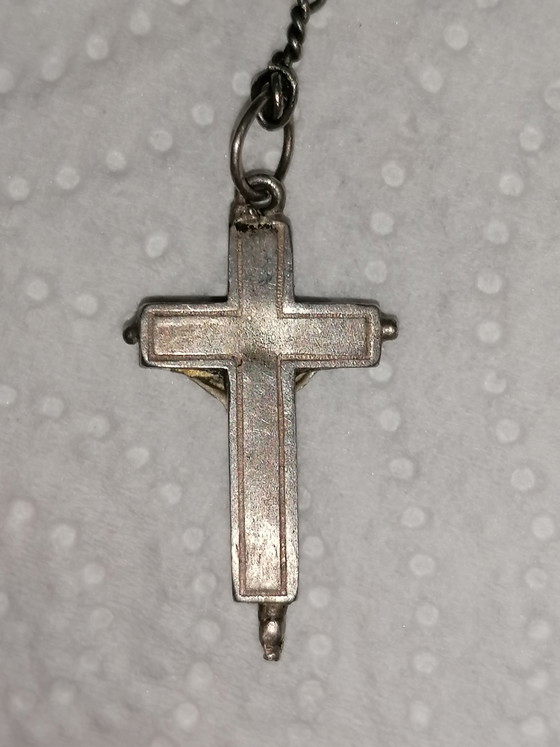 Antique Crucifix Prayer Beads Coral & 925 Silver – Decorative Objects, Metal, Stone (photo 4 of 13)