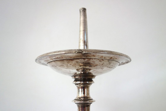 Image 1 of Kerzenhalter aus versilberter Bronze, 19. Jahrhundert, Frankreich