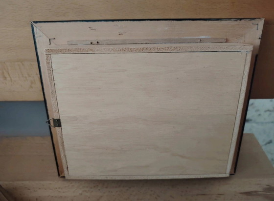 Image 1 of Votief plaquette, 3D vintage klooster handgemaakt door Benedetto Bonfigli, Religieuze volkskunst