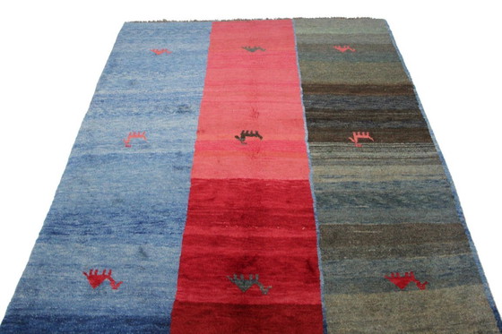 Image 1 of Original Persian carpet Gabbeh Ghashghai Oriental carpet 206 cm x 164 cm Old Natural