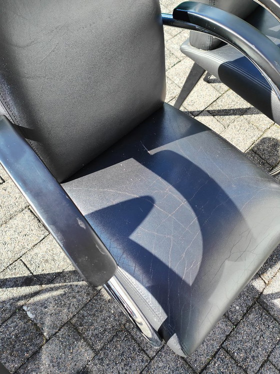 4 Gelderland 5480 Chairs in Black Leather – Dining chairs (photo 16 of 18)