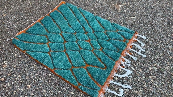 Image 1 of Handgeknüpfter Berberteppich aus reiner Wolle, traditionell gefertigt, 1,5 x 2,5 m