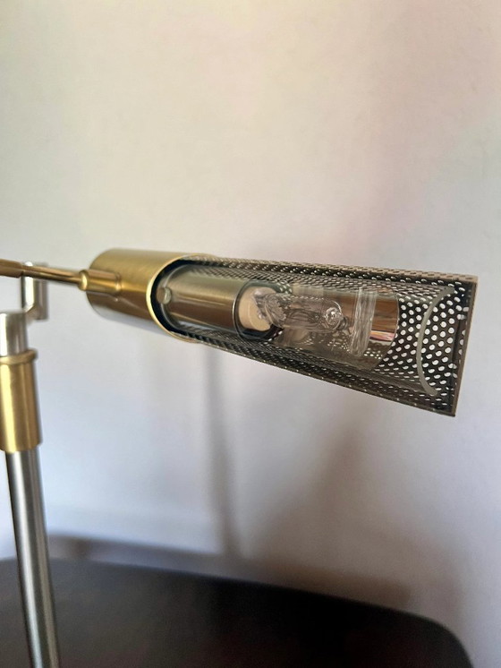 Image 1 of N-Licht table lamp, article number 5447. Top-quality classic from Germany. Infinitely dimmable, tiltable and extendable