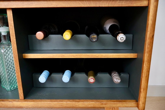 Image 1 of Mid-Century Secretary Converted into Drinks Cabinet – Fully Restored