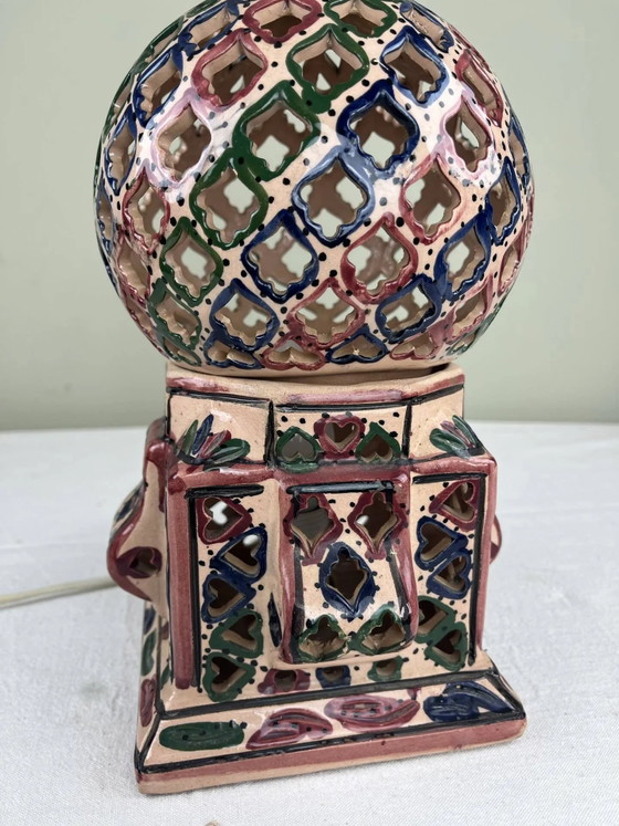 Ethnic handmade lamp – Table lamps, Porcelain, Vintage (photo 6 of 11)