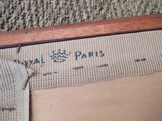 Image 1 of Grande TAPISSERIE ROYAL PARIS " l'oiseau d'or " 79cm x 63cm - JEAN LURCAT - JEAN PICARD LEDOUX