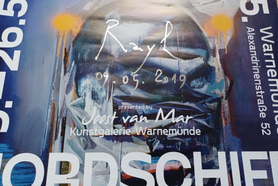 Rayk Goetze Nordschiff Póster de exposición firmado, Papel, Azul, Modern (foto 4 de 8)