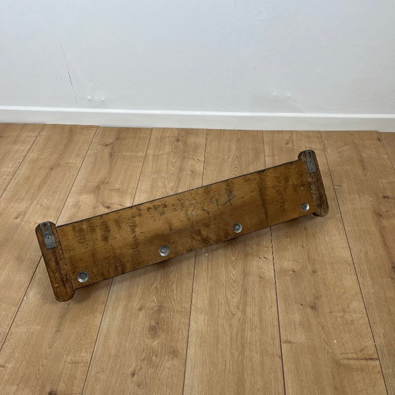 Image 1 of Wandgarderobe und Hutablage aus Holz, 1960/70