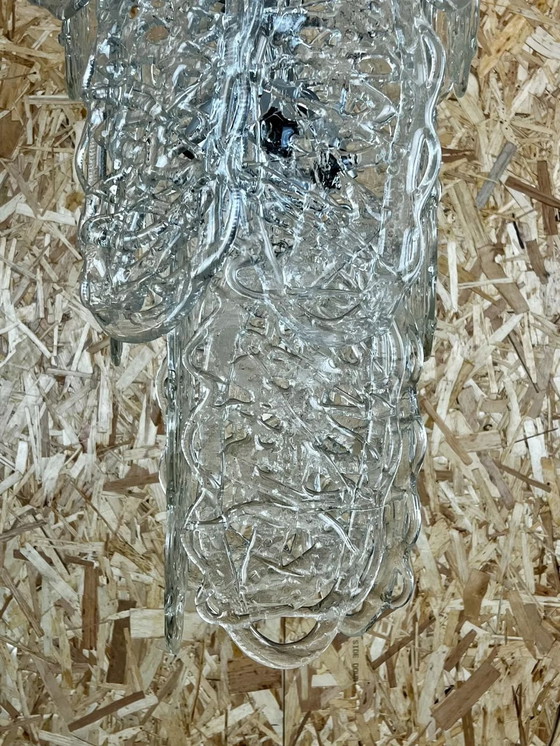 Image 1 of 60s 70s kroonluchter Kroonluchter "Ragnatela" Murano glas Italië Space Age