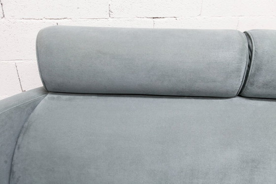 Image 1 of "Negresco" Sofa, designed by Bernard Massot for Neology France, in moiré velvet