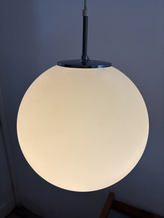 Image 1 of Glashütte Limburg plafondlamp opaalglas met extra bol