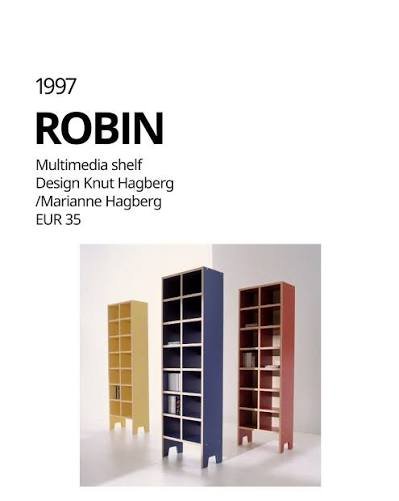 Image 1 of Vintage 1998 Robin IKEA Indigo Cabinet